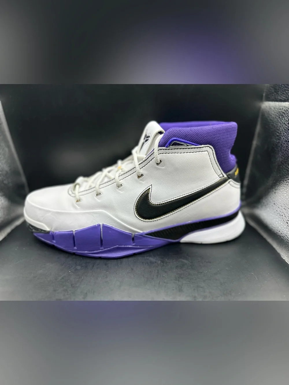 Nike Kobe 1 Proto White/Purple Men's Sz 13 (USED) (2018) AQ2728 105 No Box Lid